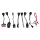 Juego completo de adaptadores OBD-II para turismos MECHANIC CABLE SET 1, 8 uds