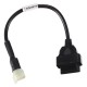 Adaptador OBD-II de 6 pines para moto Kawasaki MECHANIC CABLE 17
