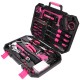 Juego de herramientas HOME PINK 128
