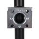 Gato para remolque SX TRAILER JACK 900KG, soldado, de montaje plano