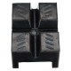 Almohadilla de goma para soporte de coche plegable MECHANIC CAR STAND, 83x62x40 mm