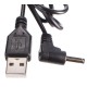 Cable USB de alimentación de repuesto con jack DC 3,5 x 1,35 mm, para difusores Flower y Ball