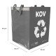 Bolsa para residuos reciclables SORT EASY METAL, 30x30x40cm, 36l