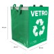Bolsa para reciclaje SORT EASY VETRO IT, 30x30x40 cm, 36 l