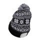 Gorro con linterna frontal 180 lm, recargable, USB, talla única, algodón/PE, negro de invierno