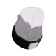 Gorro con linterna frontal 180 lm, recargable, USB, talla única, algodón/PE, negro/gris/blanco