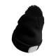 Gorro con linterna frontal 180 lm, recargable, USB, talla única, algodón/PE, negro con pompón
