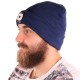 Gorro con linterna frontal 180 lm, recargable, USB, talla única, algodón/PE, azul