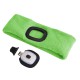 Diadema con linterna frontal 180 lm, recargable, USB, talla única, algodón/PE, verde fluorescente