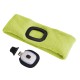 Diadema con linterna frontal 180 lm, recargable, USB, talla única, algodón/PE, amarillo fluorescente