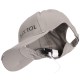 Gorra con luz LED B-CAP 25lm, recargable, USB, talla única, gris