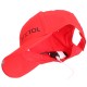 Gorra con luz LED B-CAP 25lm, recargable, USB, talla única, rojo