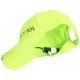 Gorra con luz LED B-CAP 25 lm, recargable, USB, talla única, verde fluorescente