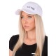 Gorra con luz LED B-CAP 25lm, recargable, USB, talla única, blanca