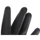Guantes de trabajo de poliéster parcialmente recubiertos de poliuretano GLOVE PE-PU 10, negros, tall