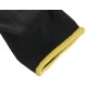 Guantes de trabajo de poliéster recubiertos parcialmente en PU GLOVE PE-PU 11, negros, talla 11\