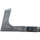 Cuchillo de jardín para malas hierbas en L, longitud 315 mm, mango ergonómico
