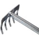 Rastrillo de mano, longitud 290 mm, mango ergonómico