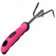Cultivador manual GARDEN PINK ONE, acero inoxidable, 28cm
