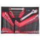 Carro taller para herramientas MECHANIC TROLLEY KEVIN 253, 7 cajones, 253 piezas de herramientas