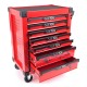 Carro de taller para herramientas MECHANIC TROLLEY KEVIN RED 253, 7 cajones, 253 piezas de herramien