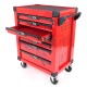 Carro de taller para herramientas MECHANIC TROLLEY KEVIN RED 326, 7 cajones, 326 piezas de herramien