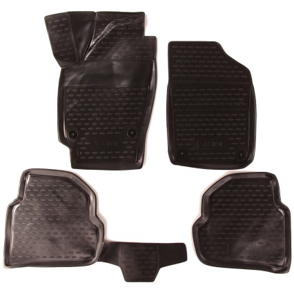 Alfombras de goma 3D VOLKSWAGEN Polo, 2010->, sedán