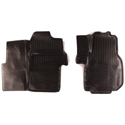 Alfombrillas de goma 3D para Volkswagen Crafter (2017->), furgoneta, Europa, 2 unidades