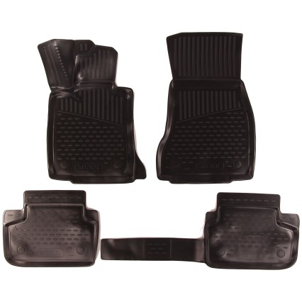 Alfombrillas de goma 3D BMW Serie 5, 2016->, berlina, Europa