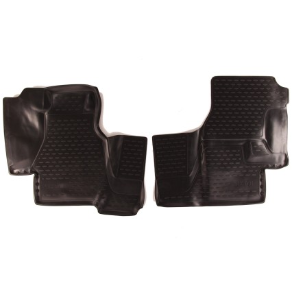 Alfombrillas de goma 3D para MERCEDES-BENZ Sprinter Classic (W909), 2000-2006, 2013->, juego de 2