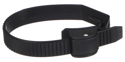 Correa de cierre rápido para portabicicletas para enganche, longitud 38cm, negra - repuesto