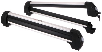 Portaequipajes de techo para esquís, snowboards y wakeboards con cerradura ROOF SKI, 76 cm, capacida
