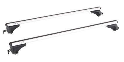Barra transversal con cerradura de aluminio ROOF RACK IN PRO, 120 cm, capacidad 90 kg