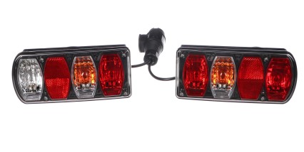 Juego de luces con cable y clavija de 13 pines para portabicicletas E-BIKE PREMIUM - pieza de repues