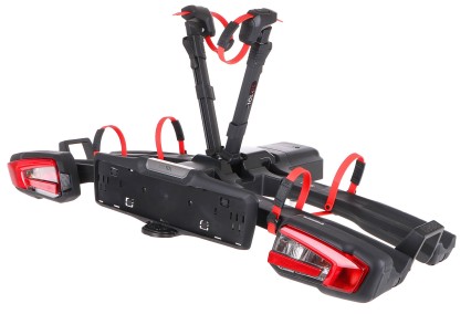 Portabicicletas para enganche E-BIKE 2 PRO - 2 bicicletas eléctricas, capacidad 60 kg, plegable