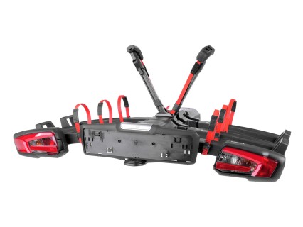 Portabicicletas para enganche E-BIKE 3 PRO - 3 bicicletas eléctricas, capacidad 60 kg, plegable