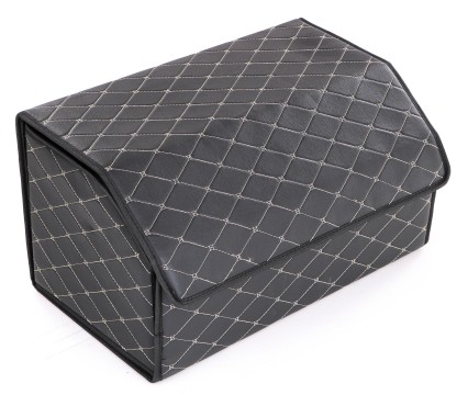 Organizador de maletero de coche CAR COMPACT ELEGANT L, 2 compartimentos, plegable, con tapa