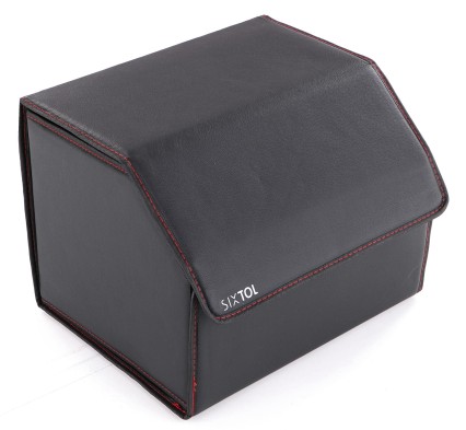 Organizador de maletero de coche CAR COMPACT LEATHER M, 1 compartimento, plegable, con tapa