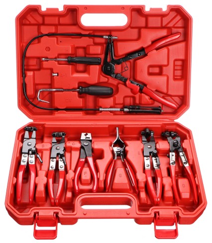 Juego de alicates para abrazaderas de manguera JUEGO DE ABRAZADERA DE MANGUERA MECÁNICA 9