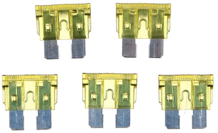 Juego de fusibles de cuchilla para automóviles MECHANIC FUSE SET 20A, 100 unidades