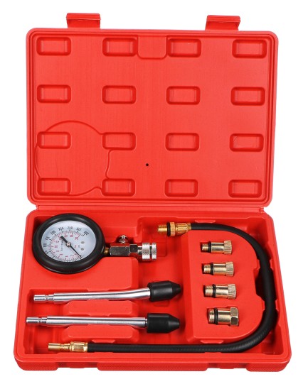 Kit para probar la compresión de motores de gasolina MECHANIC ENGINE TESTER 8, 0-20 bar, 8 piezas