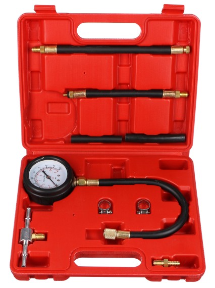Juego para probar la presión de motores de gasolina MECHANIC ENGINE TESTER 10, 0-7bar, 10 piezas