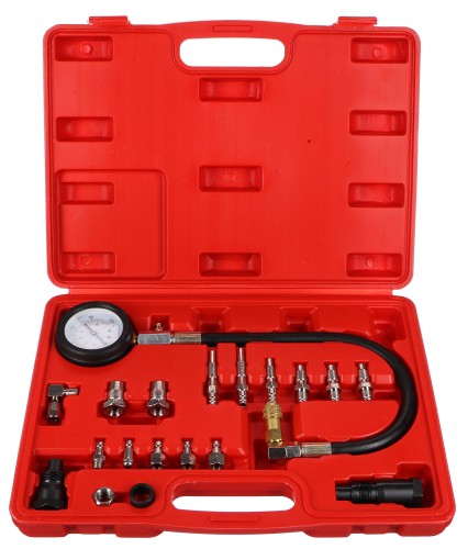 Juego para probar la presión de cilindros de motores diésel MECHANIC ENGINE TESTER 21, 0-70 bar, 21