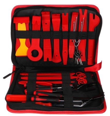 Juego multifuncional para desmontaje de tapicería e interior MECHANIC TRIM SET 38, 38 piezas