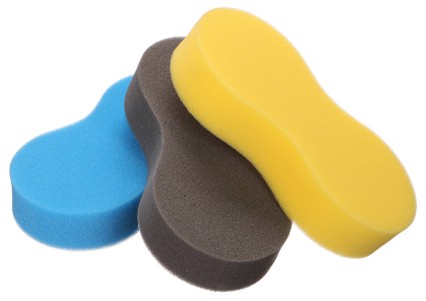 Esponja para lavar coches CAR DETAILING WASH 3, 3 uds, azul, negro, amarillo