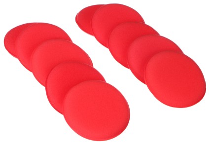 Juego de almohadillas de pulido para cera del coche CAR DETAILING WAX PAD 10, 10 piezas