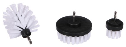 Juego de cepillos para taladro para limpieza del coche CAR DETAILING DRILL BRUSH 3 SOFT, 3 piezas
