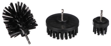 Juego de cepillos para taladro para limpieza de coche CAR DETAILING DRILL BRUSH 3 HARD, 3 piezas