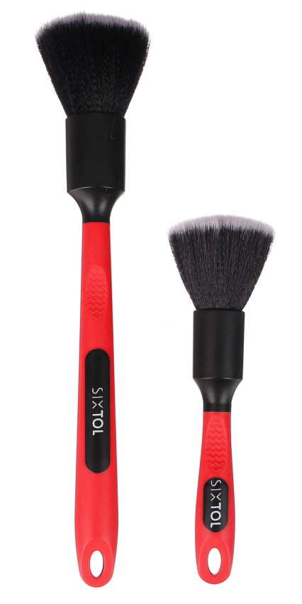 Juego de cepillos de precisión para la limpieza del coche con mango ergonómico CAR DETAILING BRUSH 2