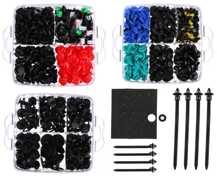 Juego de grapas, clips y pasadores para tapicería de vehículos MECHNIC TRIM CLIP SET 700